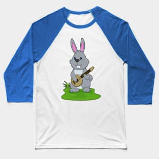 Rabbit Musician Guitar Music Baseball T-Shirt